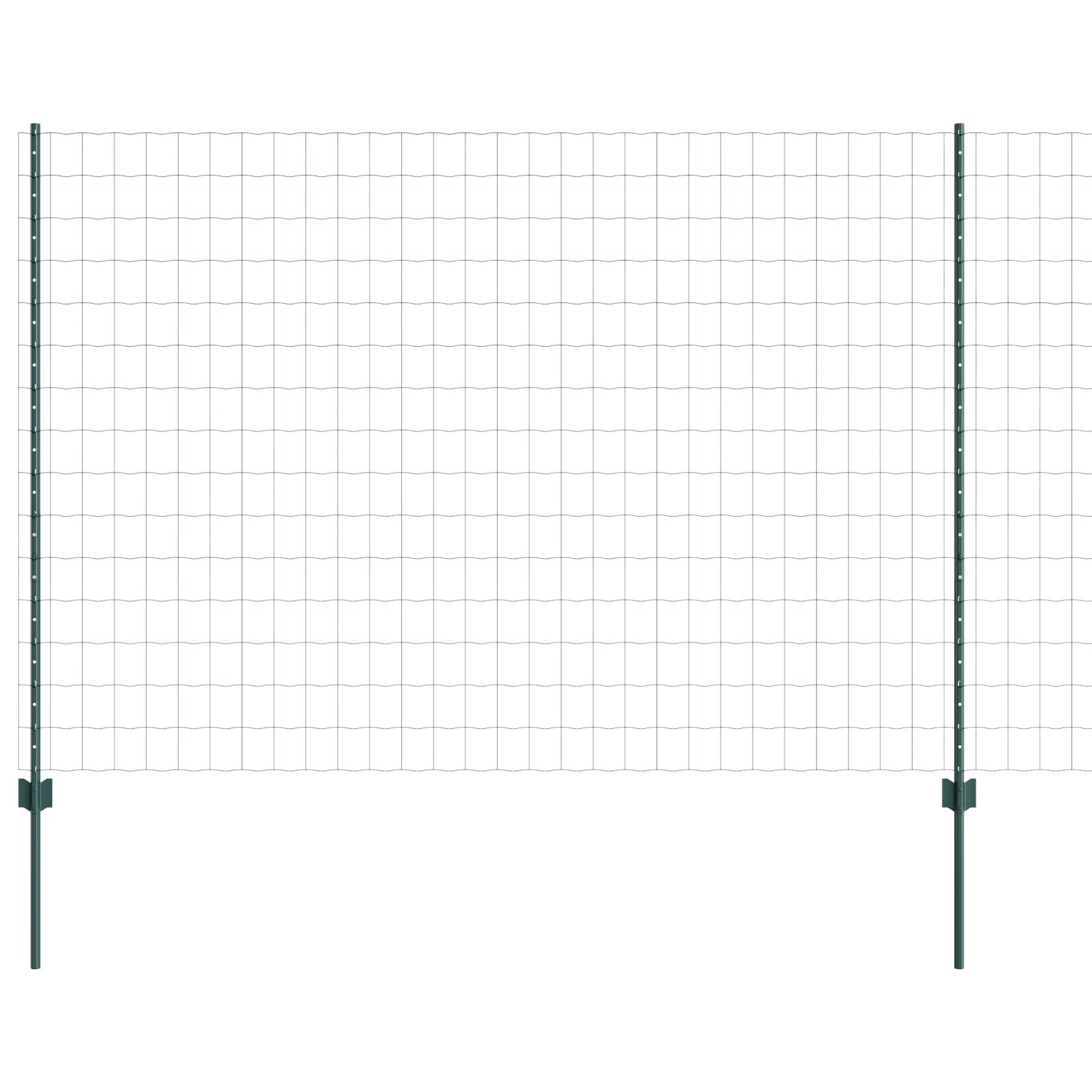 Euro Hek Met 5 U Palen Groen 1.6X10 M Staal