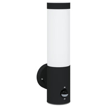 Buitengevelverlichting Rvs Ip44 1 Zwart met sensor