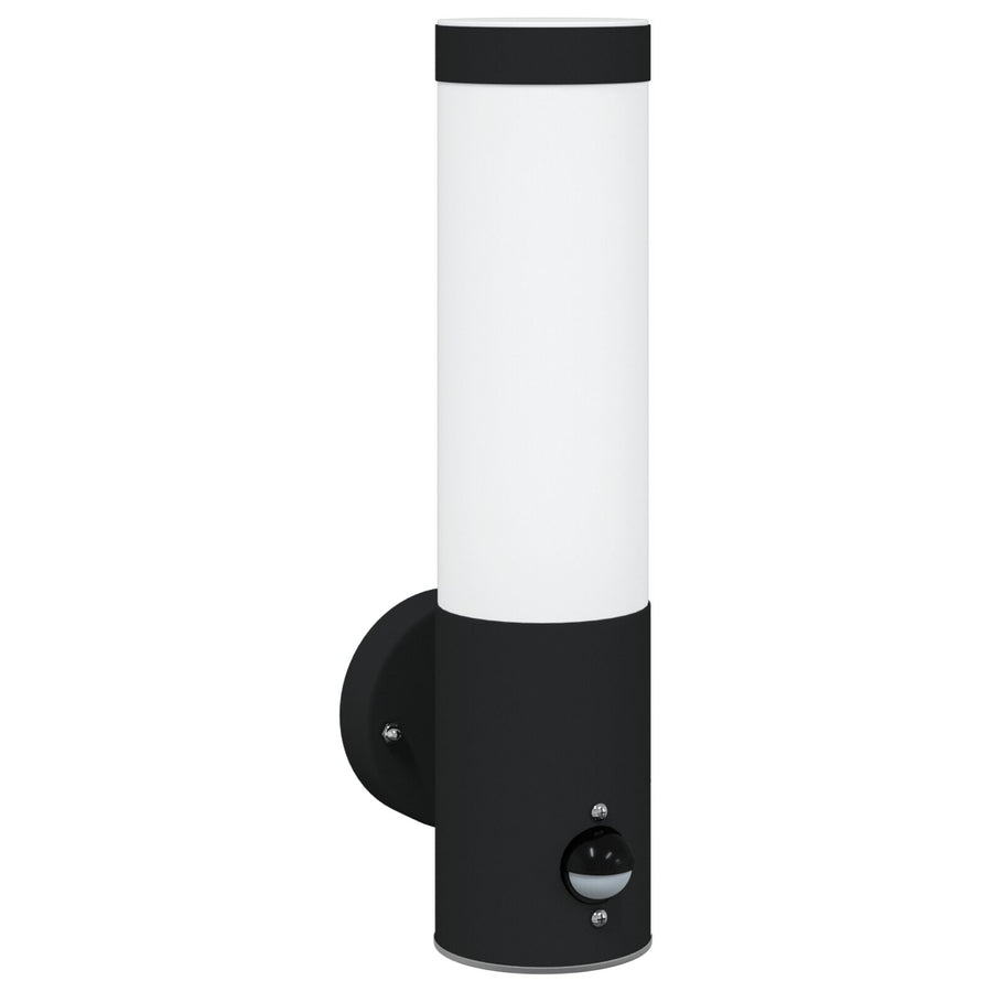 Buitengevelverlichting Rvs Ip44 1 Zwart met sensor