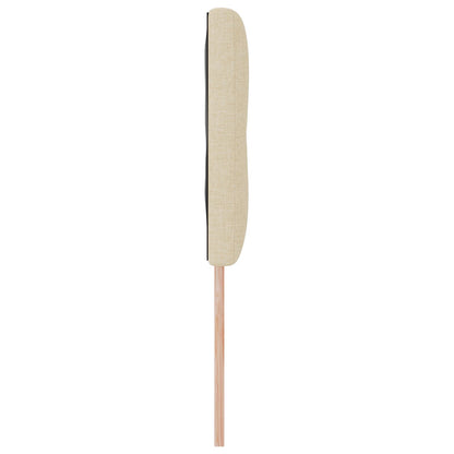 Hoofdbord Met Knopen Tufted Stof Crème 160 cm Laag hoofdbord