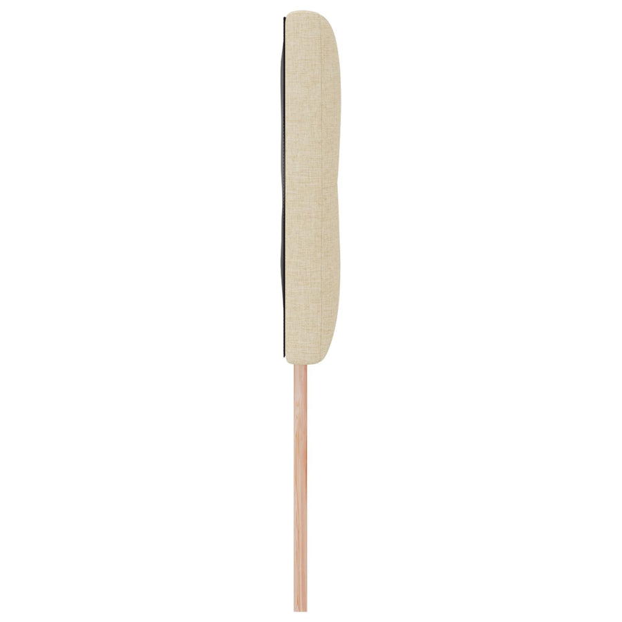 Hoofdbord Met Knopen Tufted Stof Crème 160 cm Laag hoofdbord