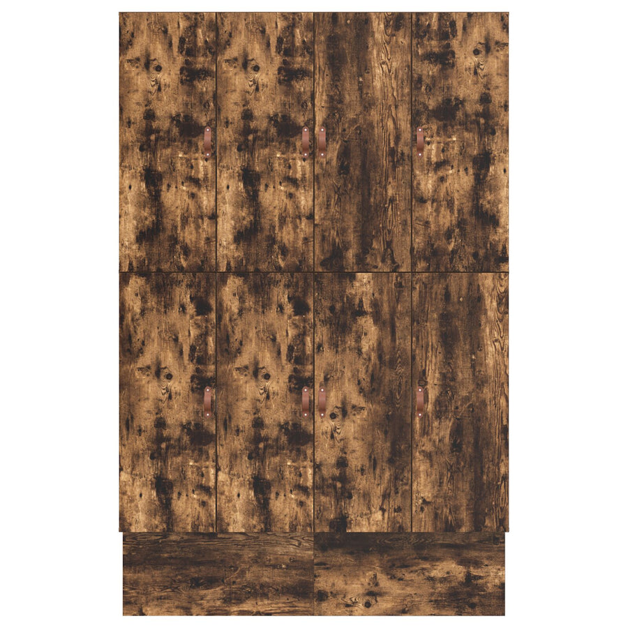 Opbergbedframe Bruin Engineered Hout 135,5 X 190 X 31,5 Cm Artisanaal Eiken