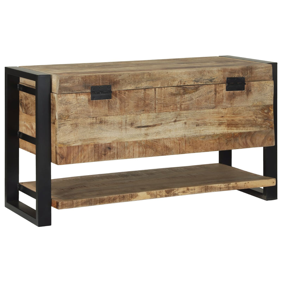Opslagkisten Ruw Mango 80 X 35 X 45 Cm Massief ruw mangohout