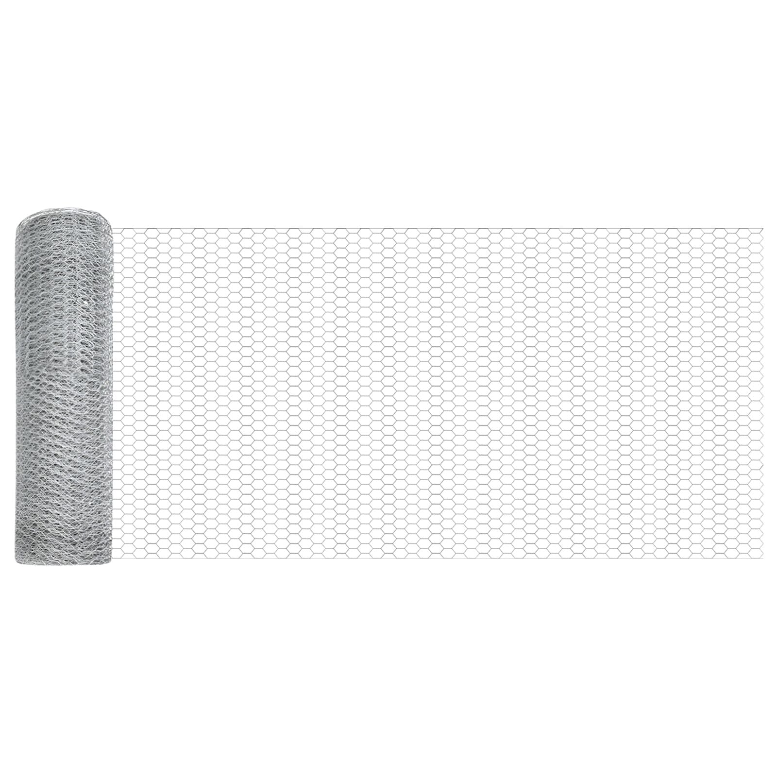 Hexagon Schutting 0.4X25 M Verzinkt Staal 25 x 0.4 m 13 mm