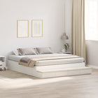 Storage bed frame with drawer with storage White 200 cm Engineered wood