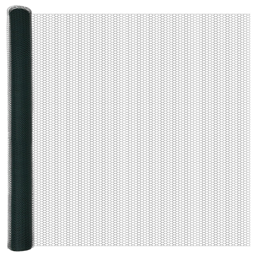Hekpalen 11 Stuks U-Channel Groen 160 Cm Staal,  Hexagon Fence Groen 1.6X50 M Staal