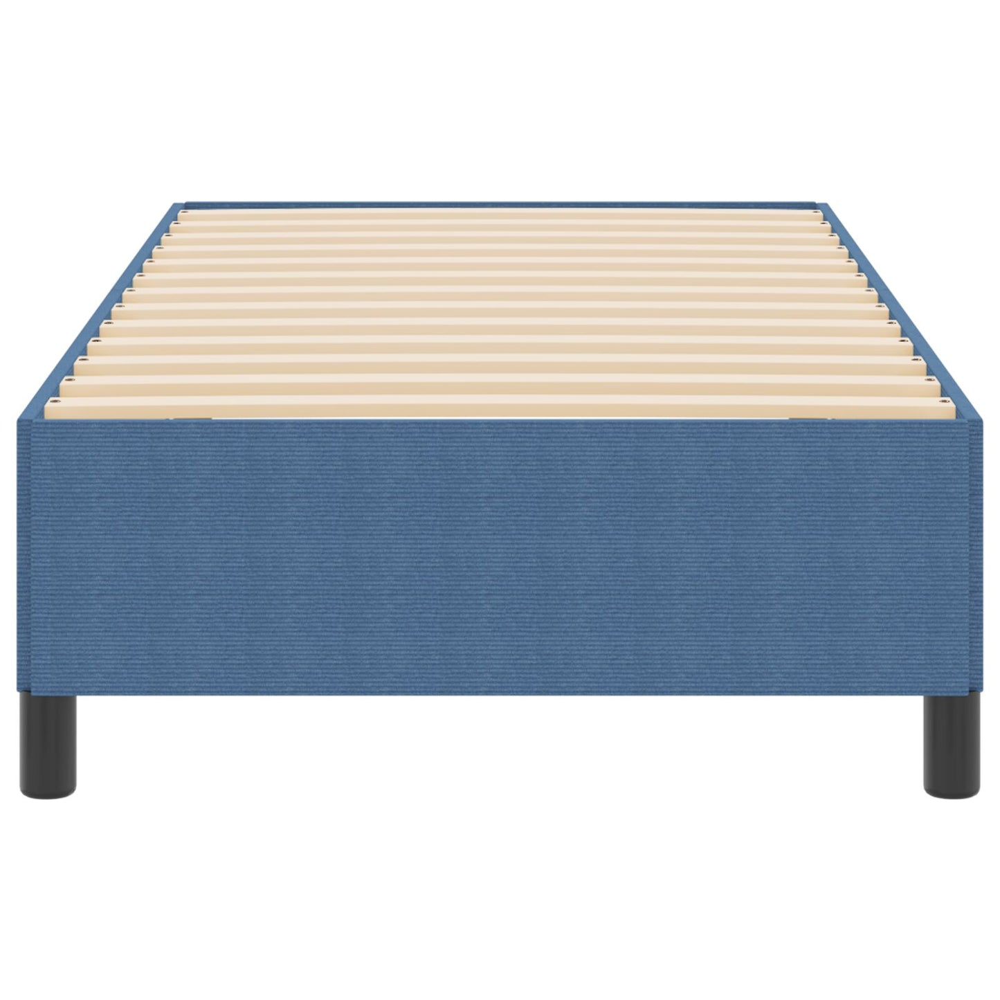 Bedframe Corduroy Stof Blauw 90 x 190 cm