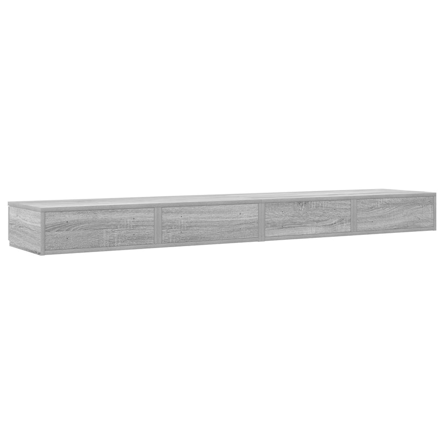 Bedladen 180X36,5X16,5 Cm Gelaagd Hout Grijs sonoma 180 x 36.5 x 16.5 cm