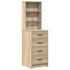 Kaptafel 2 stuks bruin 50x41x135 cm