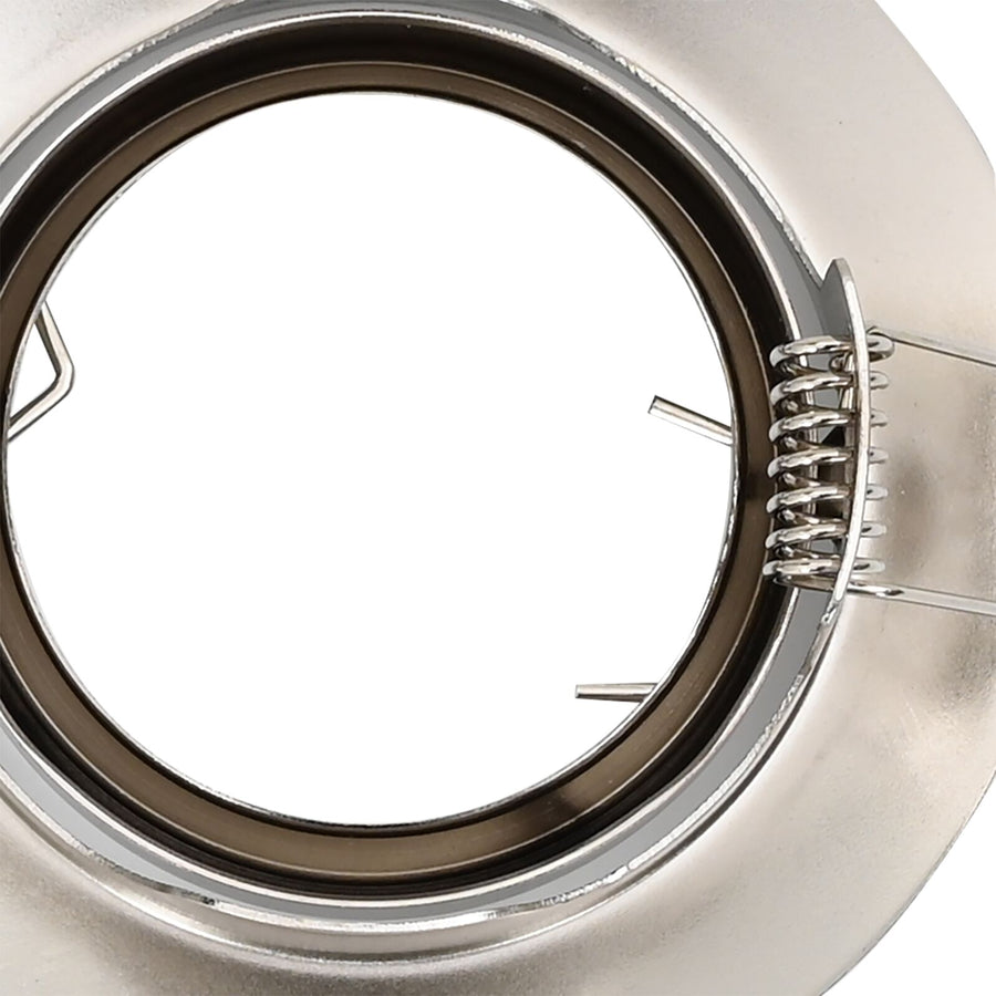 Lampen Set Van 12 Metaal 9 Cm Ingebouwde Lampen Rond Zilver