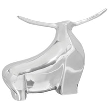 Bull Sculptuur Zilver Aluminium 37 x 44 x 17 cm