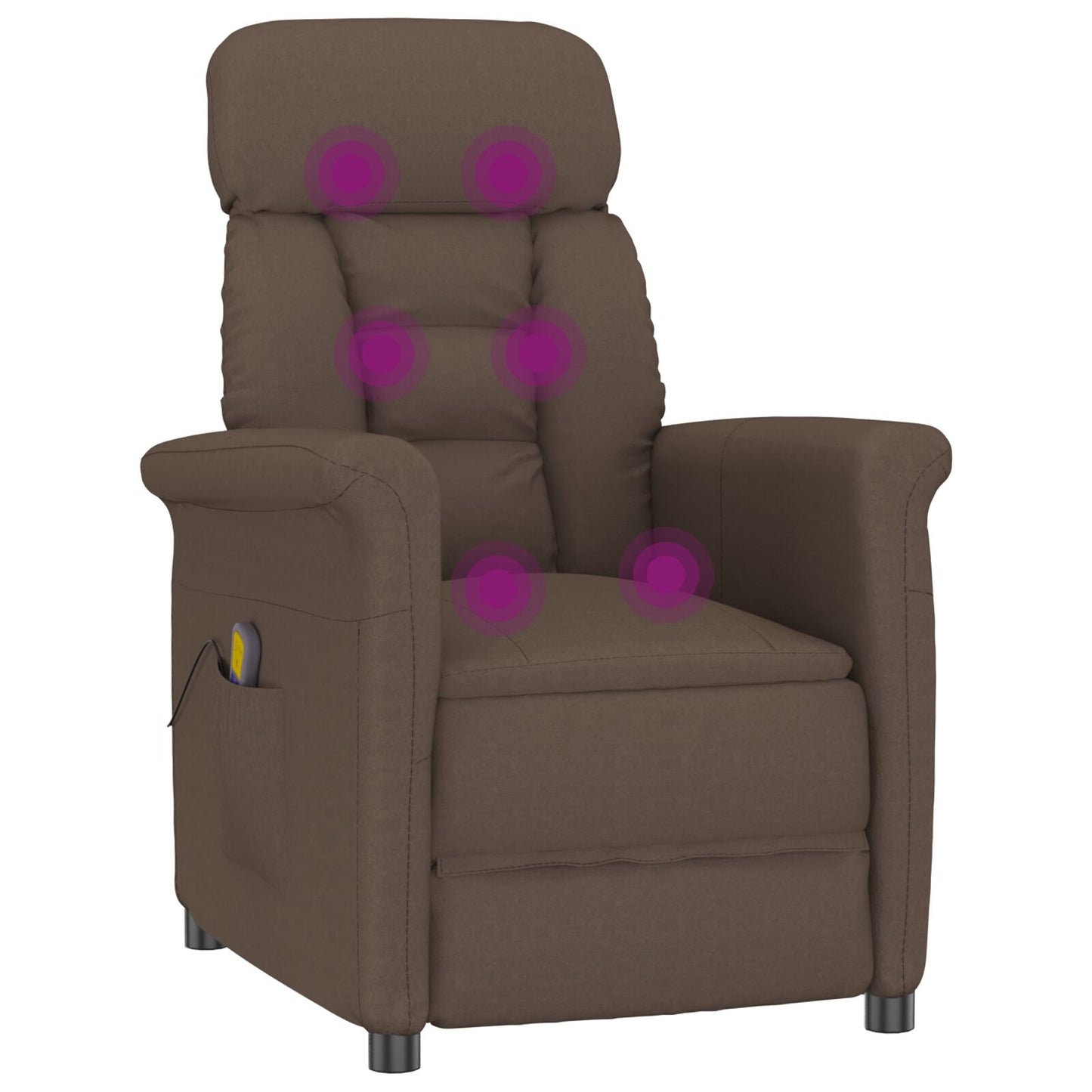 Massagestoel Microfiber Stof Bruin