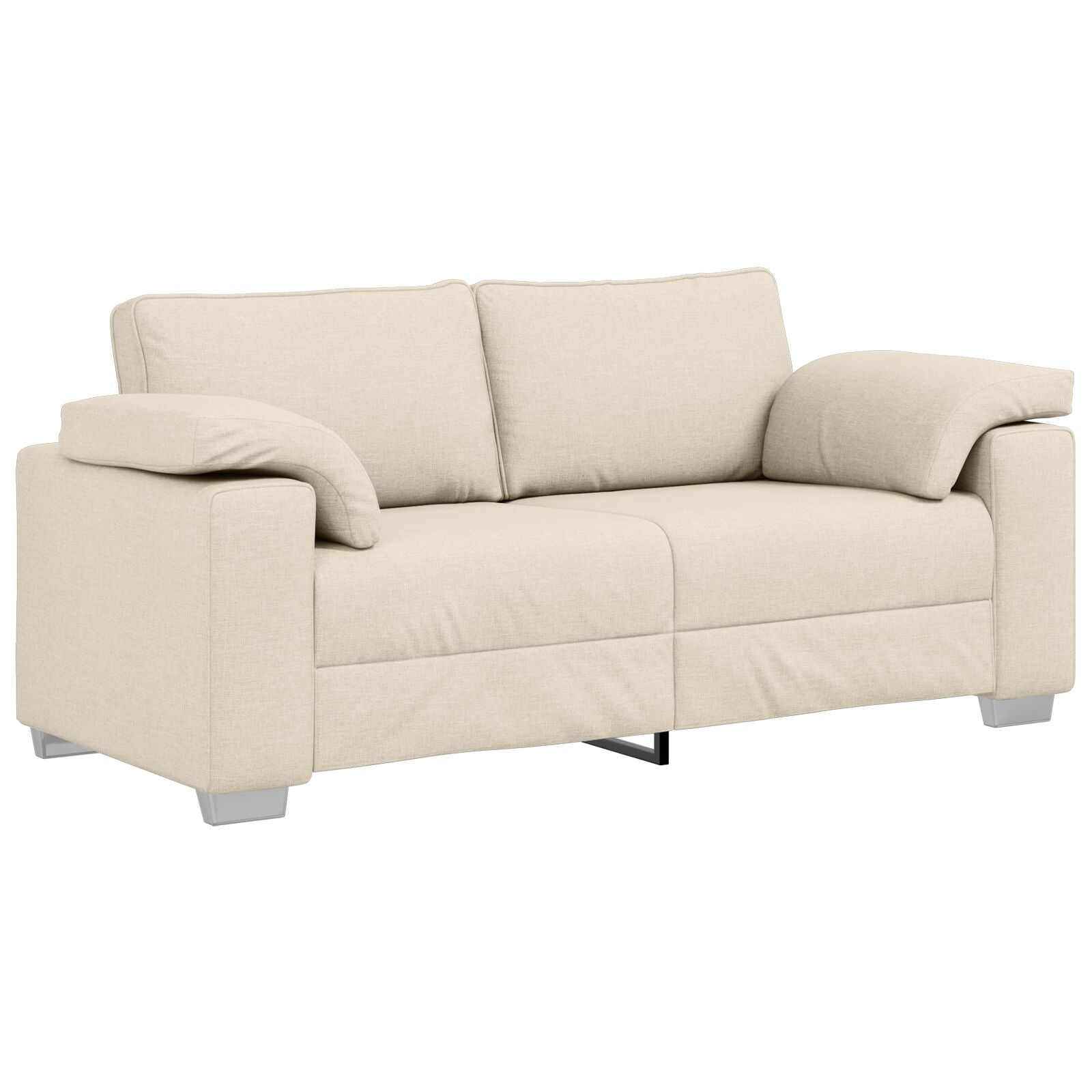 Bank Beige Polyester Afneembare Hoezen Bank 2.5-Zits
