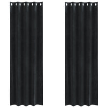 Verduisteringsgordijnen 2 Stuks Fluweel Zwart 140 x 245 cm met oogjes