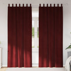 Verduisterende gordijnen 2 stuks wijnrood 140x260 cm polyester