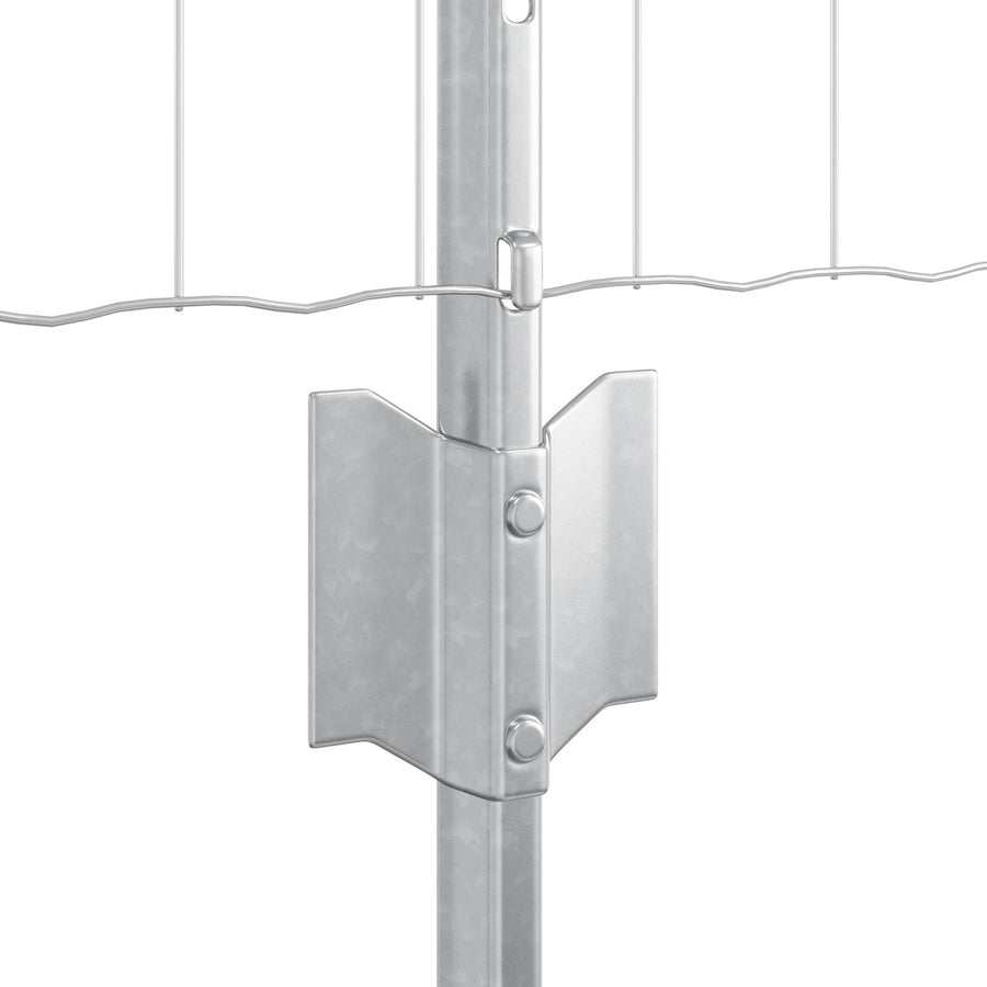Euro Fence Set Set Van 2 Gegalvaniseerd Staal 10 X 0.6 M Duurzaam