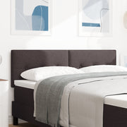 Hoofdbord 160 cm donkerbruin stof wandmontage