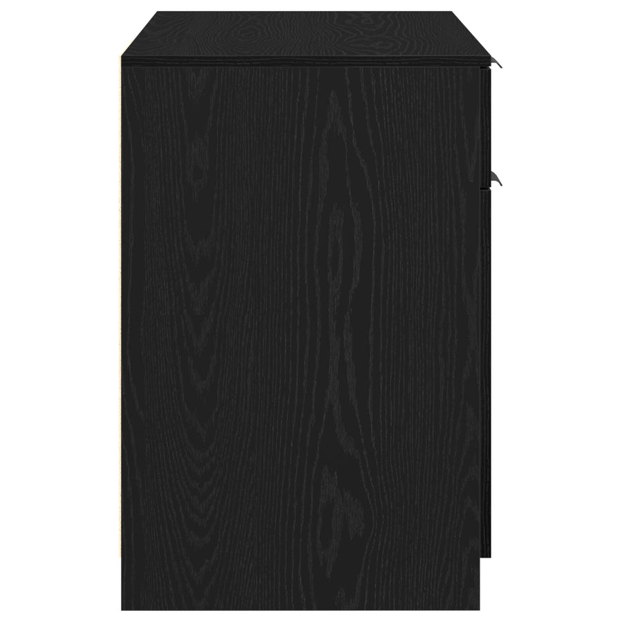 Zwarte Eiken Bureau - 100X50X75 Cm - Gemaakt Van Bewerkt Hout