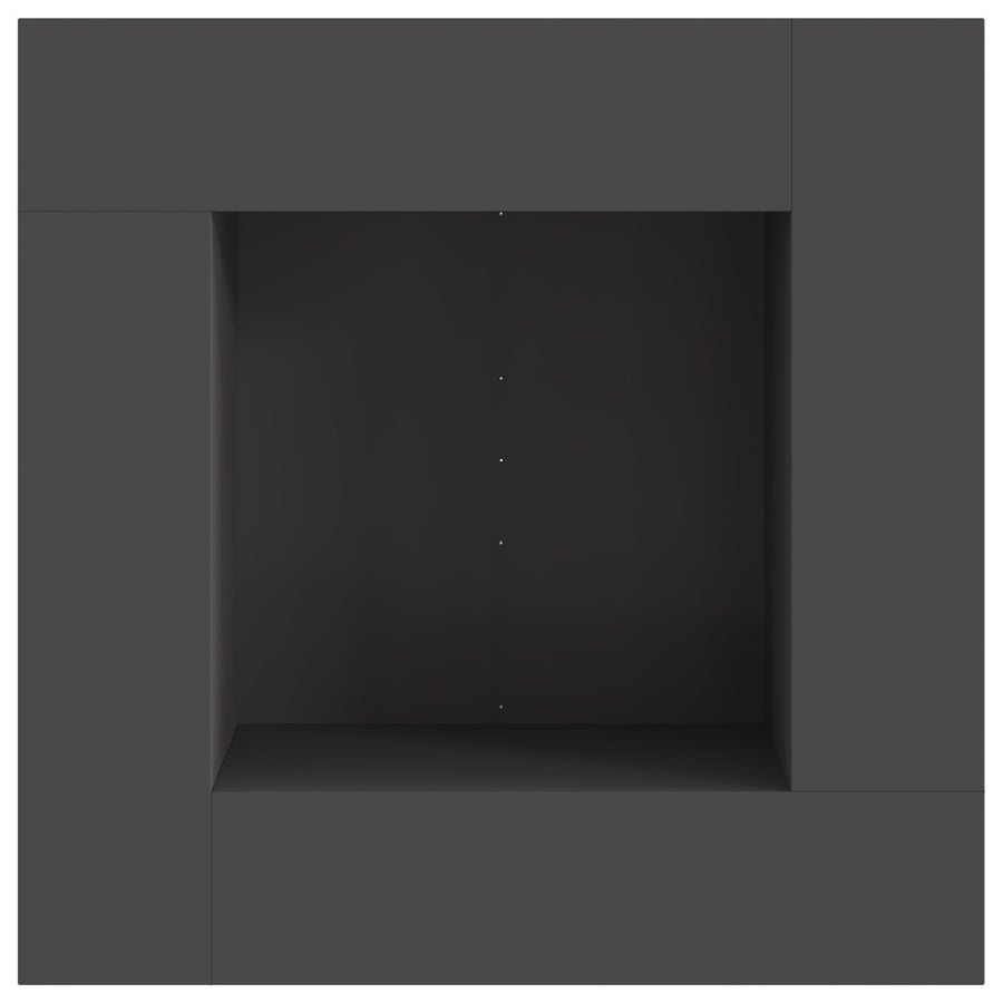 Vuurkorf Vierkant Zwart Staal 80 x 80 x 40 cm Koudgewalst staal/Zwart