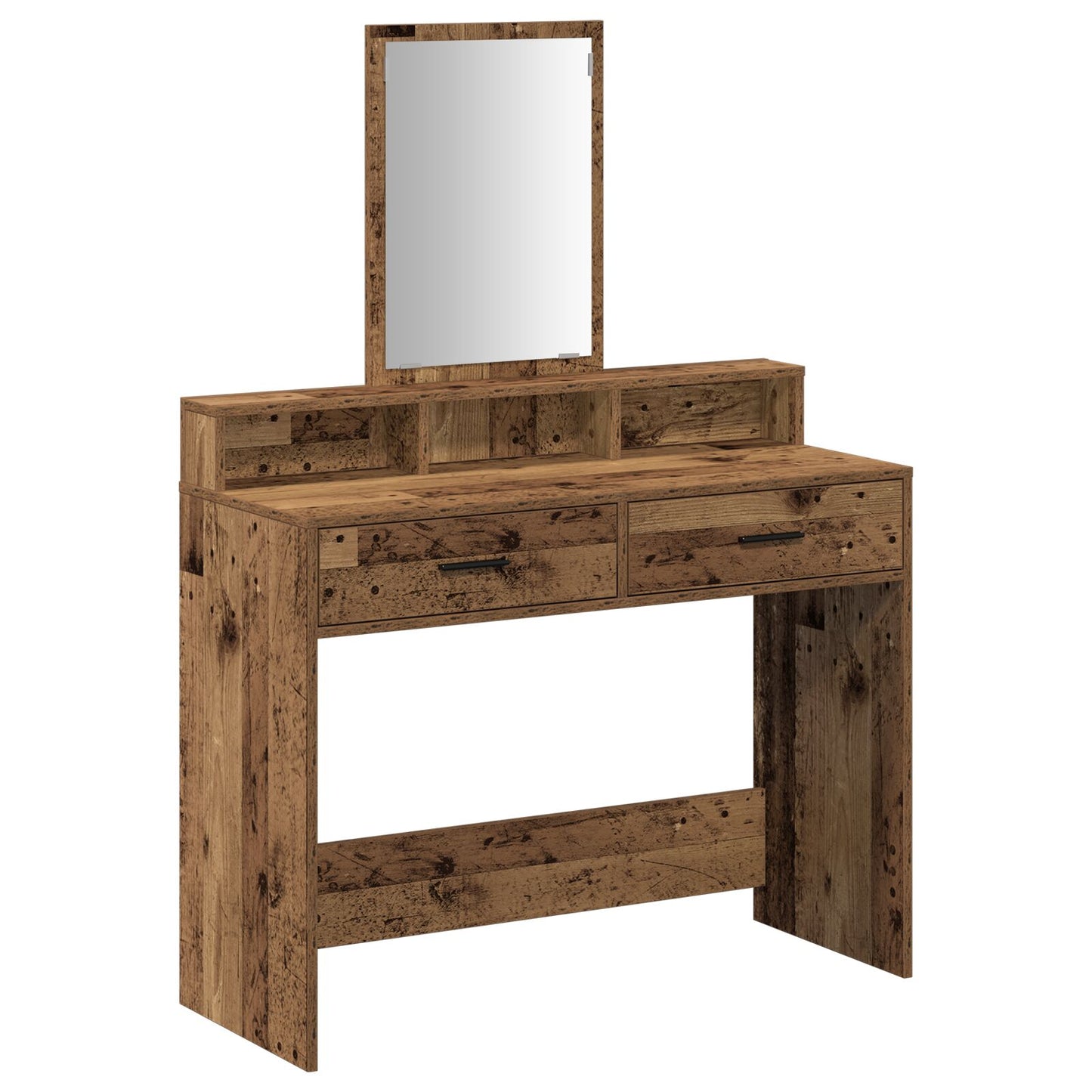 Kaptafel Met Lades 100 x 41 x 140 cm Oud hout