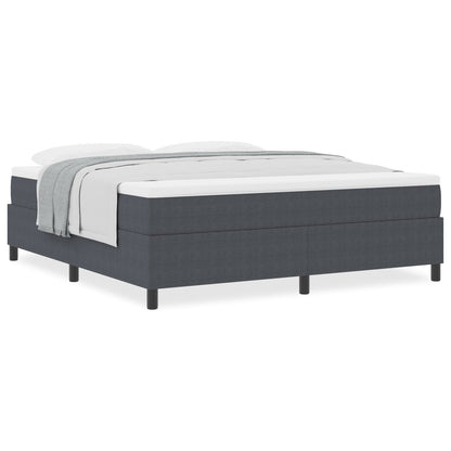 Boxspringbed Met Matras Donkergrijs Super King Corduroy Stof
