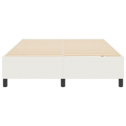 Boxspringbed Corduroy Stof Crème 160 x 200 cm