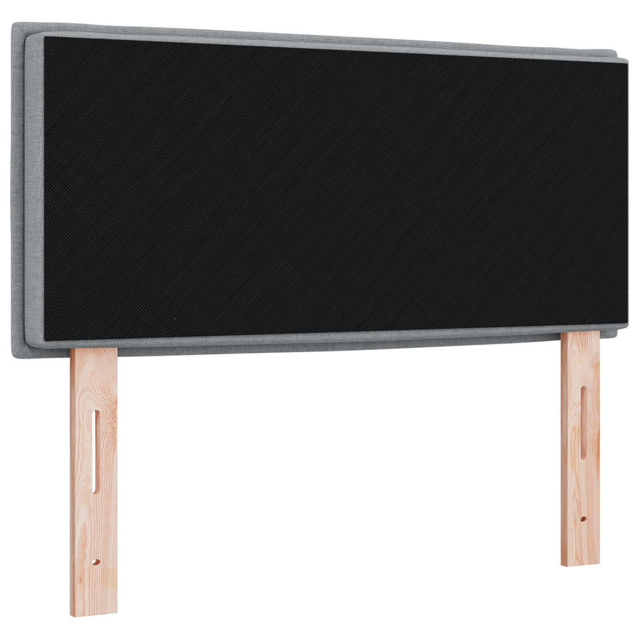 Hoofdbord Lijnenontwerp Stof Lichtgrijs 80 cm Laag hoofdbord