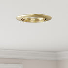 Inbouwspots metaal 9 cm goud set van 6