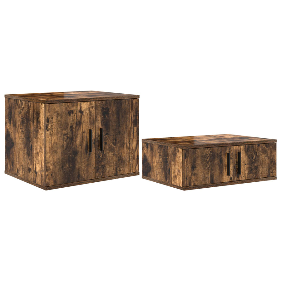 Opslagbed Gerookt Eiken Bewerkt Hout 75 X 190 Cm Opslag Artisanaal Eiken