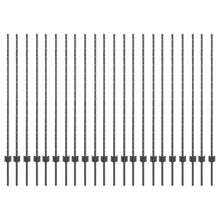 hekposten 44 stuks U-kanaal grijs 180 cm staal