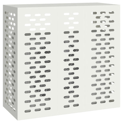 Airconditionerhoes Staal Wit 110 x 50 x 105 cm