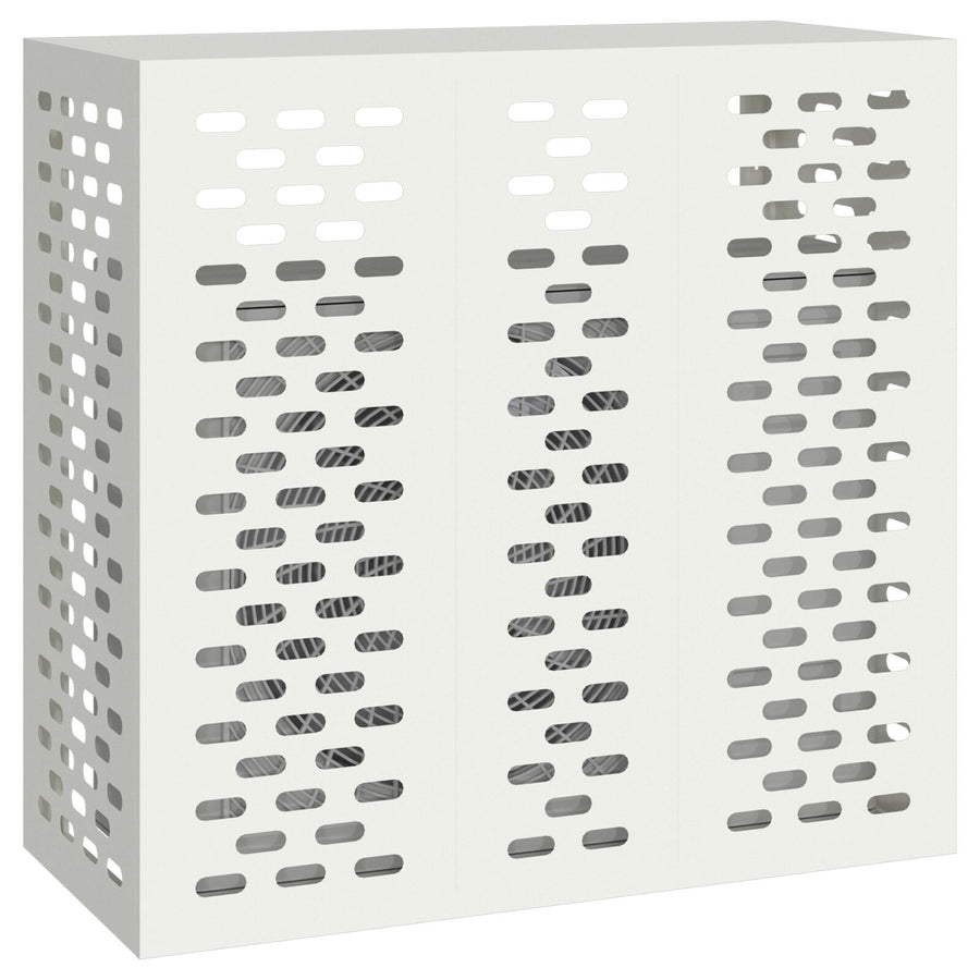 Airconditionerhoes Staal Wit 110 x 50 x 105 cm