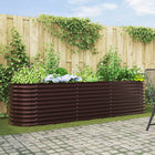 Plantenbak 320x80x81 cm staal bruin
