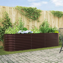 Tuin Plantbed Gegalvaniseerd Staal 320 x 80 x 81 cm Bruin