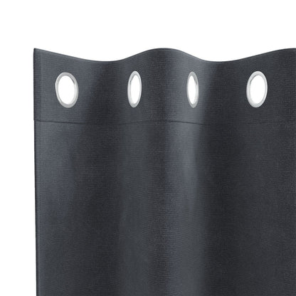 Blackoutgordijnen 2 Stuks Velours Lichtgrijs 140 x 260 cm met oogjes