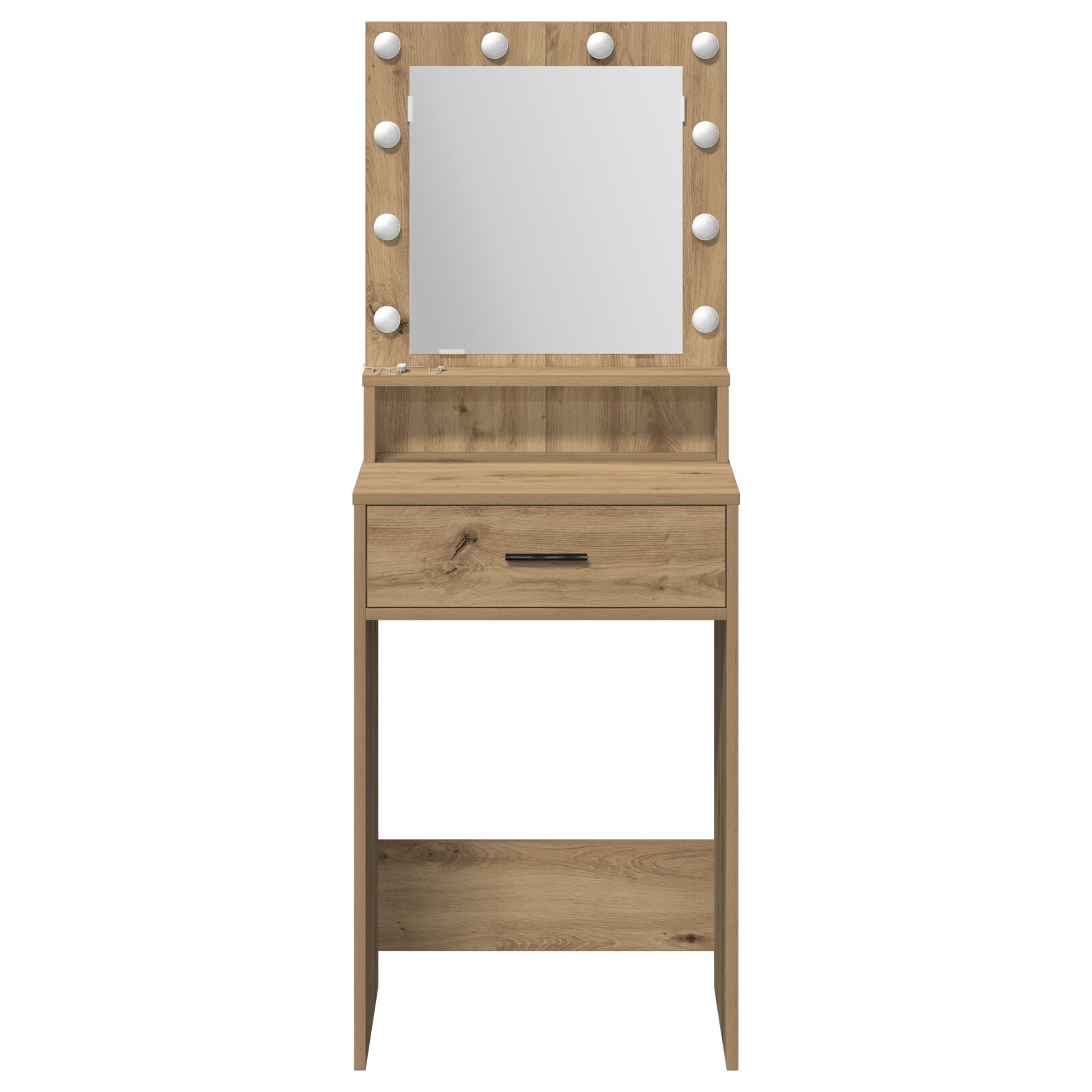 Kaptafel Met Led-Verlichting Artisan 50 x 41 x 135 cm Eiken