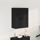 Buffetkast zwart eiken 69,5x34x90 cm