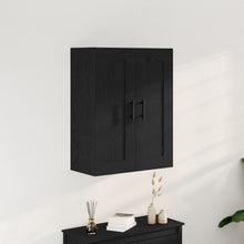 Wandkast 69,5X34X90 Cm Samengesteld Hout Zwart eiken