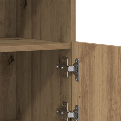 Sideboard Met Led Verlichting 81X37X67 Cm Artisan Eiken