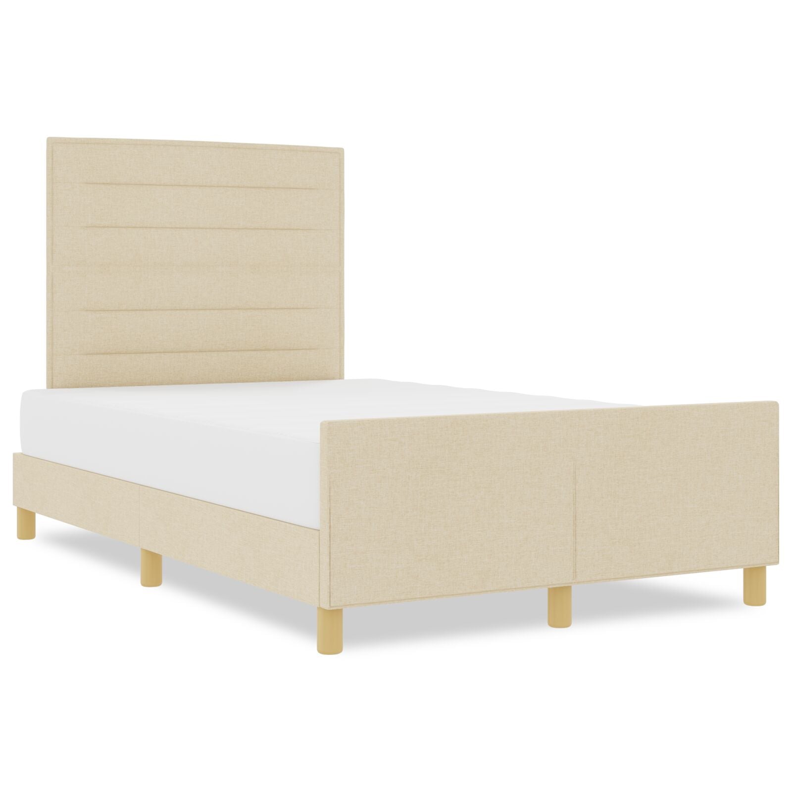 Bedframe Crème 140X200 Cm Stof Crème