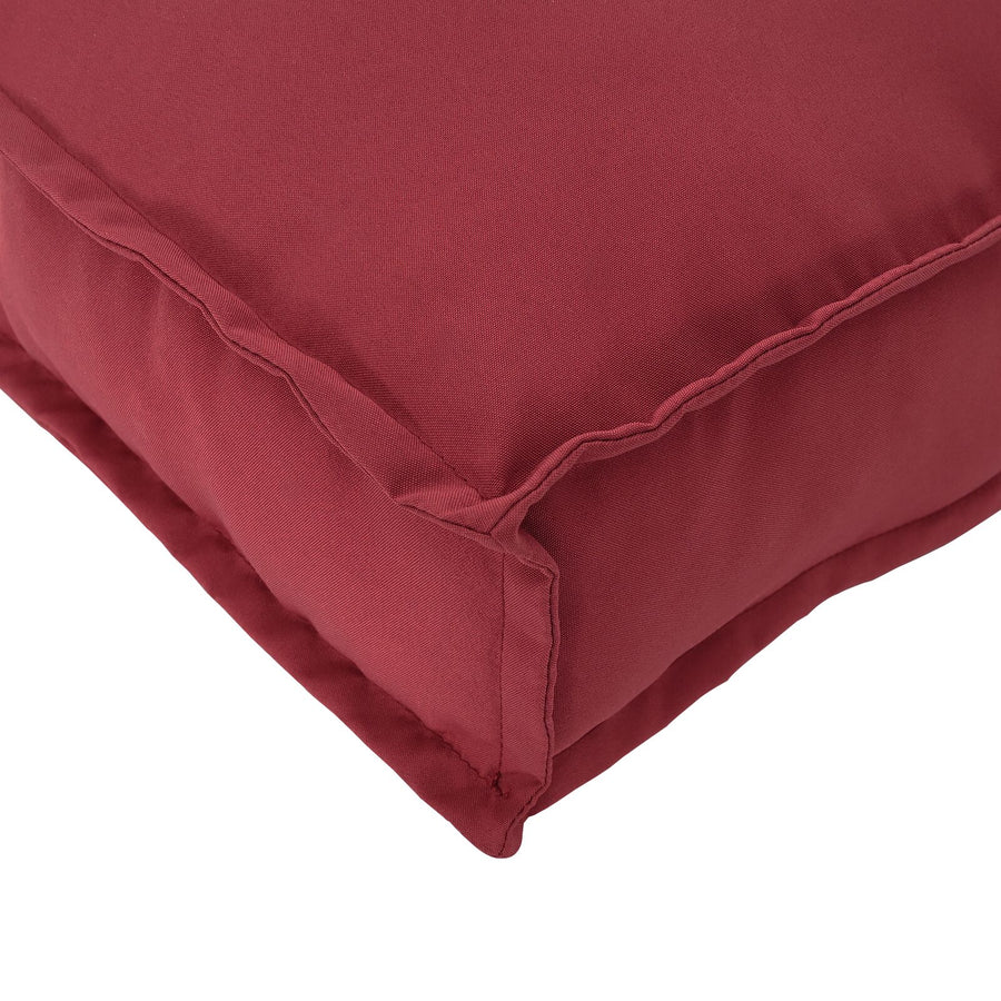 Palletkussen Voor Zit 80X80X12 Cm Oxfordstof Wijnrood