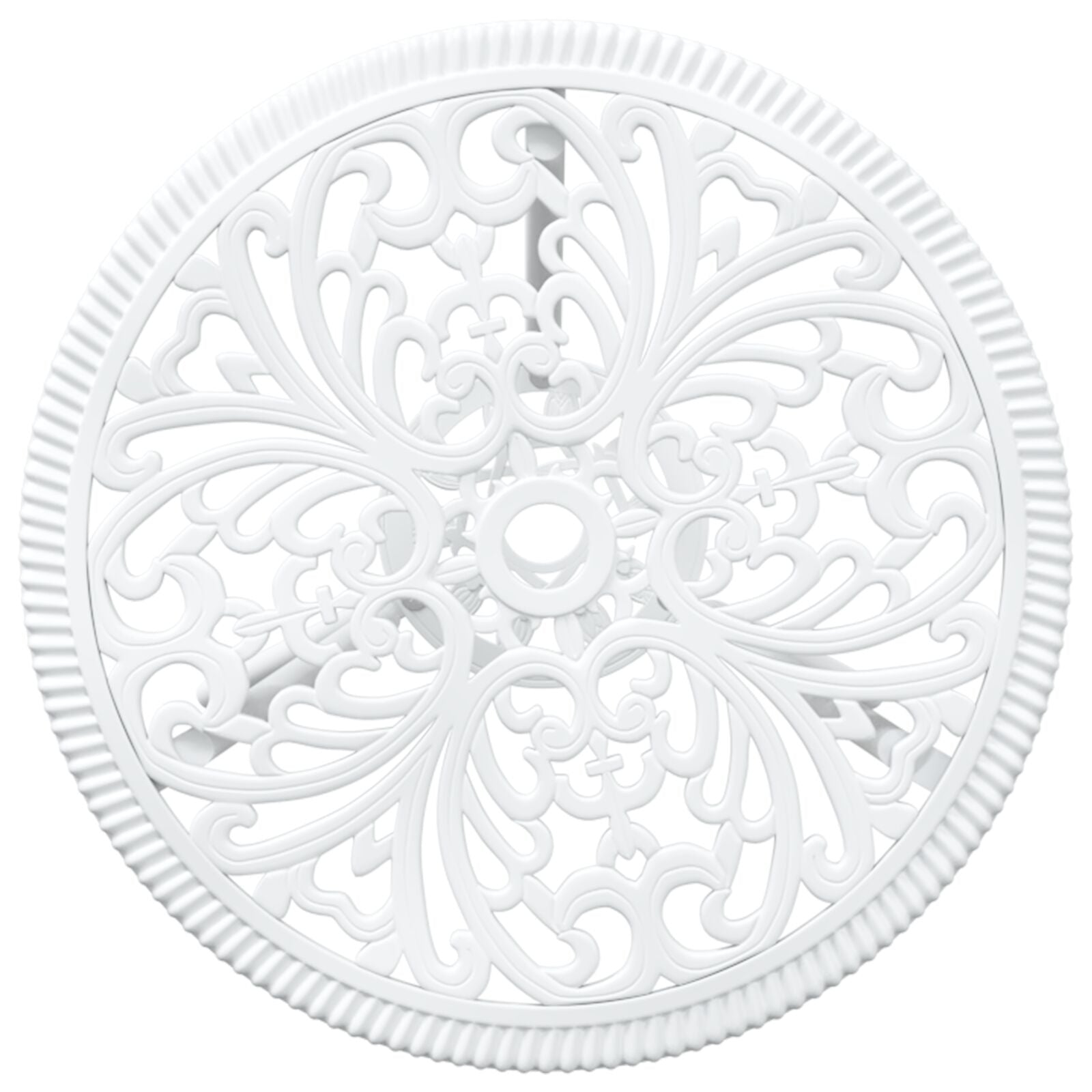 3-Delige Tuin Bistro Set Te Gietaluminium Wit