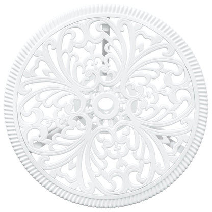 3-Delige Tuin Bistro Set Te Gietaluminium Wit