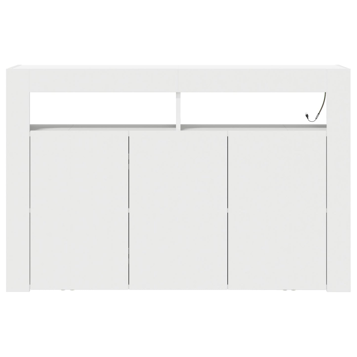 Te Dressoir Samengesteld Hout 116 X 30 X 75 Cm Modern Wit