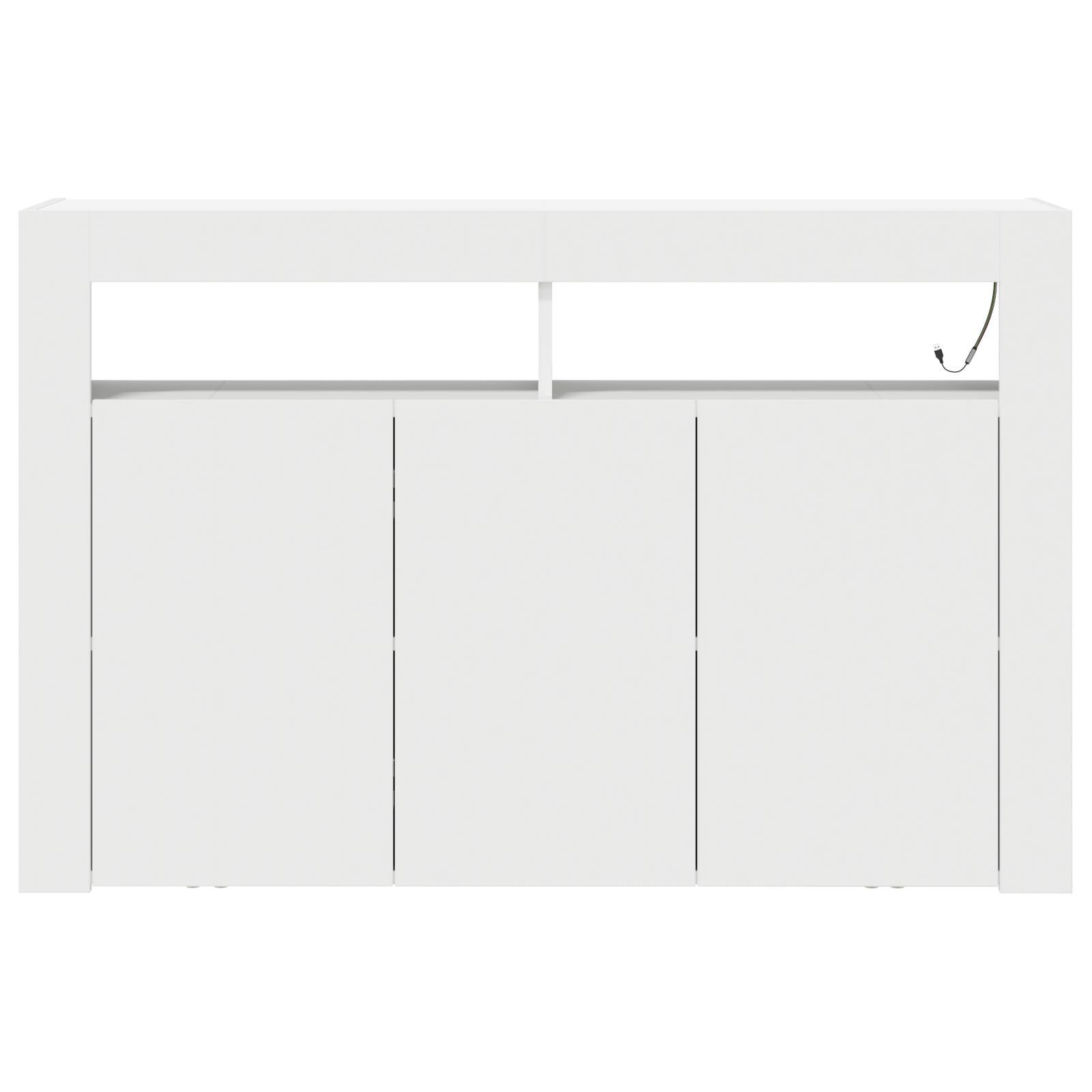 Te Dressoir Samengesteld Hout 116 X 30 X 75 Cm Modern Wit