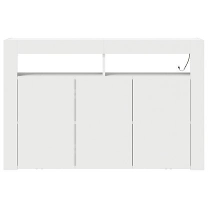 Te Dressoir Samengesteld Hout 116 X 30 X 75 Cm Modern Wit