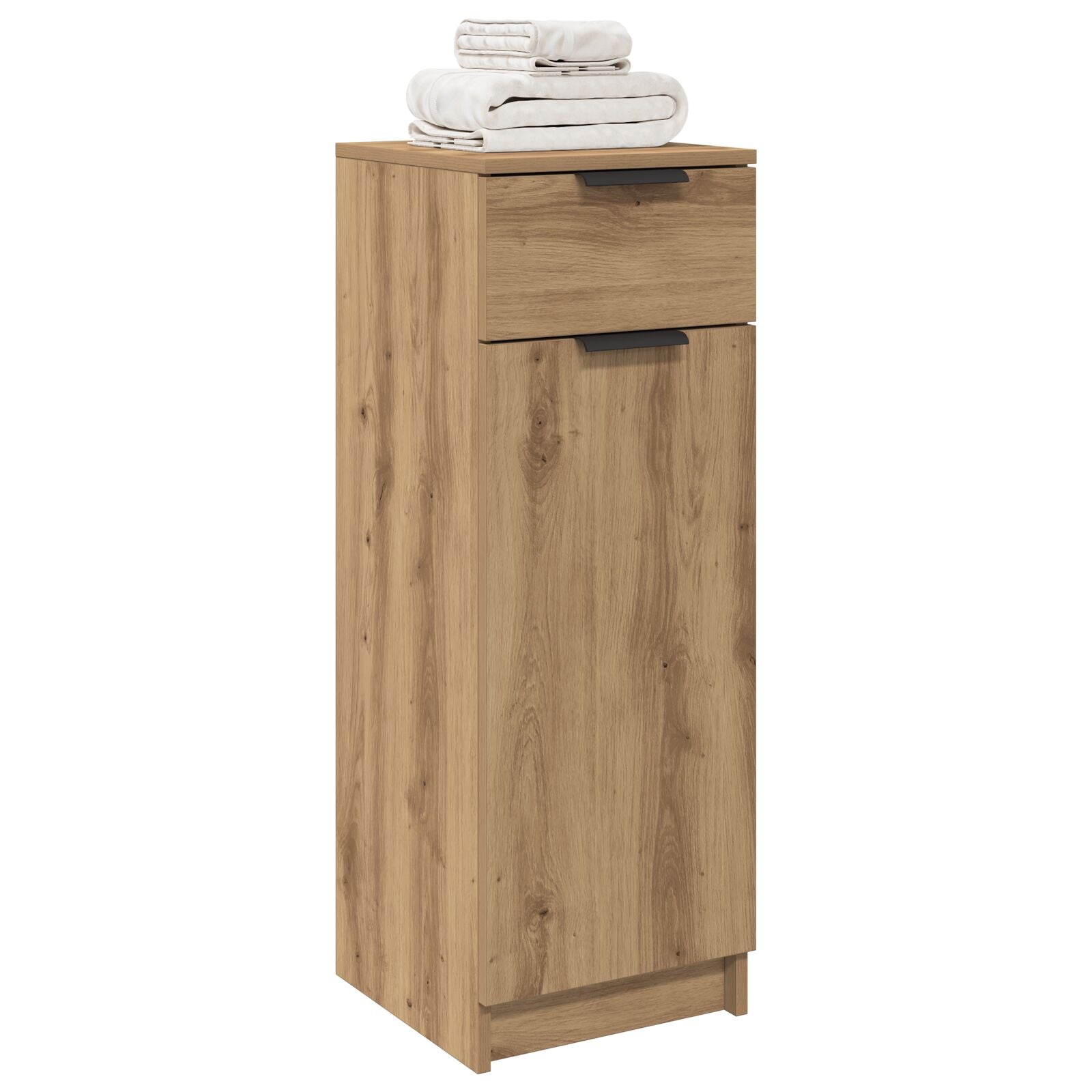 Badkamerkast 32X34X90 Cm Gefabriceerd Hout Ambachtelijk eiken
