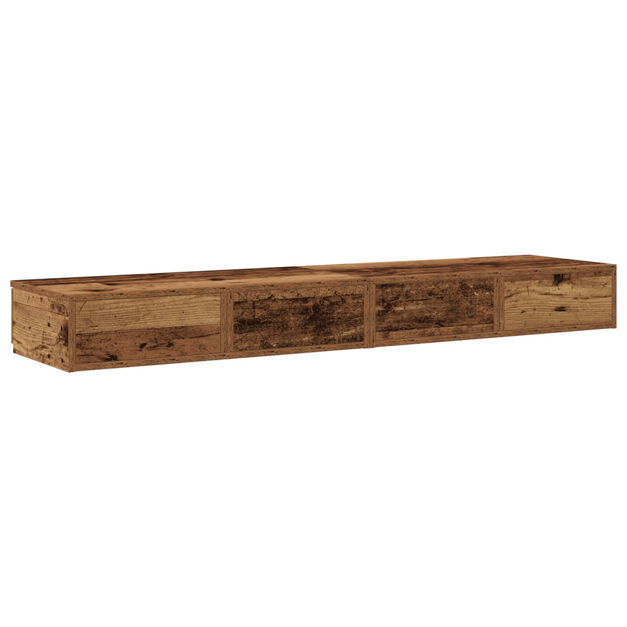Bedlade Oude Hout 135X36,5X16,5 Cm Gelamineerd Hout Oud hout 135 x 36.5 x 16.5 cm