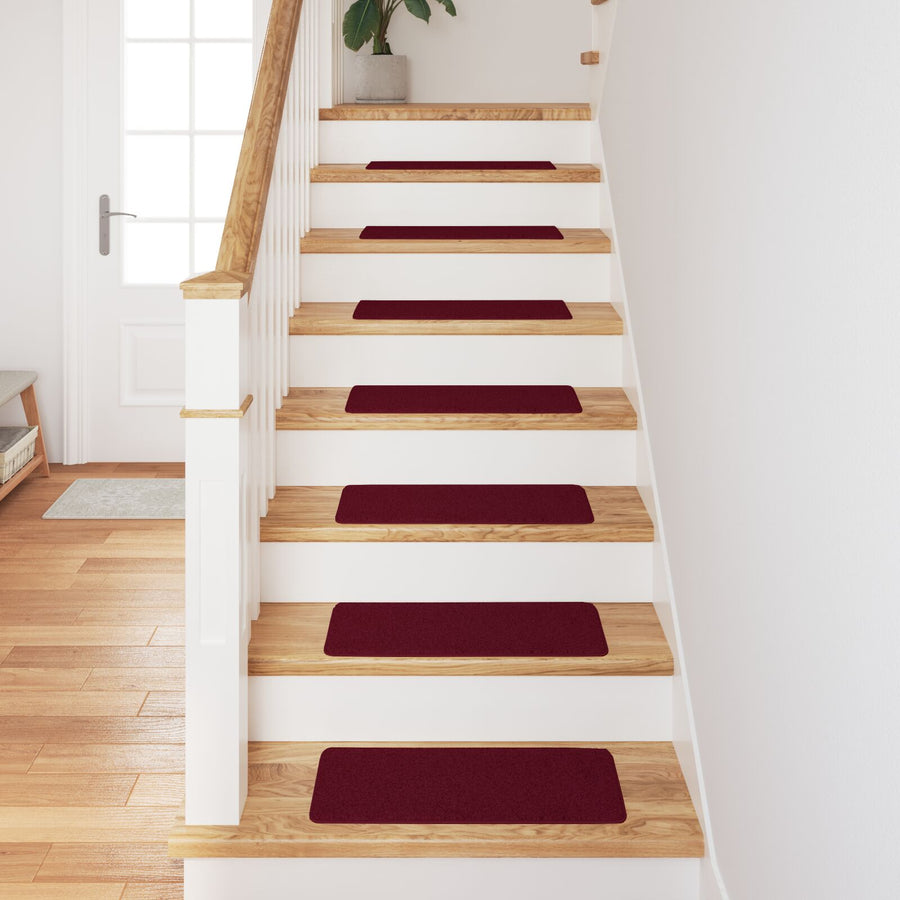 Trapmatten Met Latex Achterkant 25 x 60 cm Bordeaux