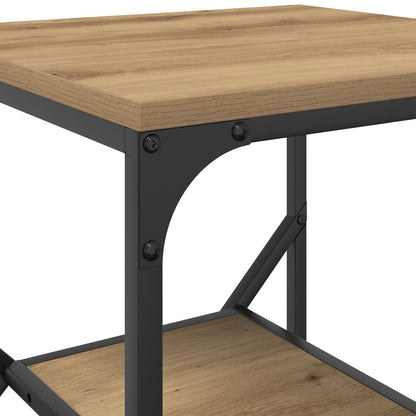 Bijzettafel Artisan Eiken 41X40X60 Cm Engineered Hout Ambachtelijk eiken
